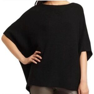 Vince Black Women's Poncho Sweater